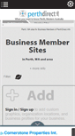 Mobile Screenshot of members.perthdirect.info